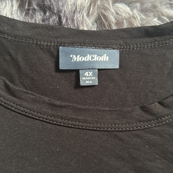 ModCloth Beyond Basic Long Sleeve Top - Black - 4X - Picture 2 of 4